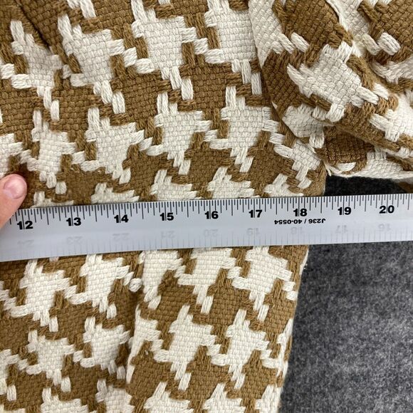 Michael Kors Jacket Women S Small Brown Geometric Long Sleeve Lined Crew Neck - Picture 5 of 7